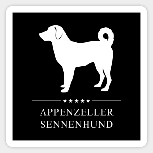 Appenzeller Sennenhund White Silhouette Sticker